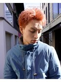 スパイキーショート ピンクカラー 鹿児島メンズ