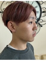 ヘアージン 野々市(hair Jin)&nbsp;センターパート＋ブロンドピンク