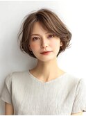 大人ショートレイヤー白髪ぼかし脱白髪染め40代50代60代原宿
