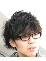 ミューチュアルヘアー(Mutual hair) ツーブロックで無造作パーマ