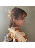 【kicca】成人式☆ハーフアップスタイル