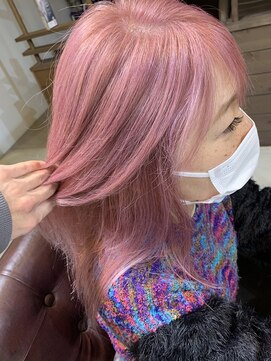 ラ メール ヘア デザイン(La mer HAIR DESIGN) ブリーチ★春カラー『薄ピンクカラー』