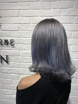 ヘア スパ ビューティー エールフォルム(HAIR SPA BEAUTY YELLFORME) 外国人風ブリーチonシルバーグレージュ