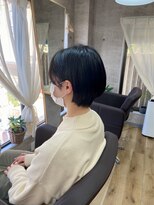エルド(eld) 耳かけショートボブ×暗髪カラー