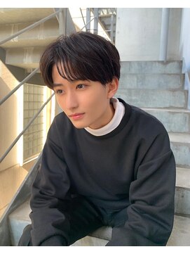 マッシュアンドマッシュアヴェダ ららぽーと福岡店(mash&mash AVEDA) 韓国風センターパートショート