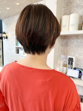 キャアリー(Caary) 福山市美容室Caary人気 ピタっとスッキリ秋冬ショートヘア