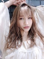 アルバム 池袋(ALBUM) 大人かわいいロングヘア_グレージュカラーボブウルフ_48562