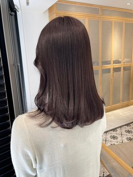 ヘアサロン ガリカ 表参道(hair salon Gallica) 大人かわいいラベンダーグレーブリーチなしダブルカラー