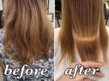 【驚きの質感】髪質改善ストレートで柔らかな髪質に☆