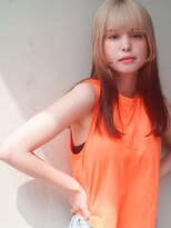 レジュアル(RESSUAL)&nbsp;斜めバンググレージュカラーデザインカラーシルキーベージュ