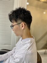 ソイクフ 高田馬場店(SOY-KUFU)&nbsp;MEN’S HAIRマッシュパーマアッシュブラック