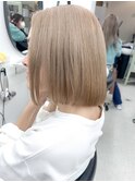 ダブルカラーピンクベージュミルクティーベージュイルミナカラー