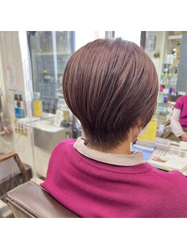 アックスリブ 蓮田店(AXE-LEVE) 乾かすだけのショートボブ♪サンセット(イルミナカラー)