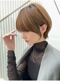 30代40代50代耳かけショート前髪なしハンサムショートカット