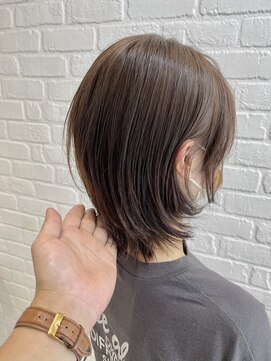 デイジー インデックスヘア 大島店(DAISY index hair) くびれボブ外ハネボブグレージュカラーシルキーベージュ/大島