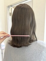 ポジ(poji)&nbsp;ミルクティーベージュカラー　ケアブリーチカラー　ミディアム