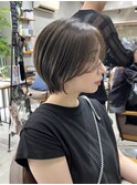 オリーブアッシュ/大人ショート/ハンサムショート