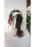 編みおろし ヘアアレンジ