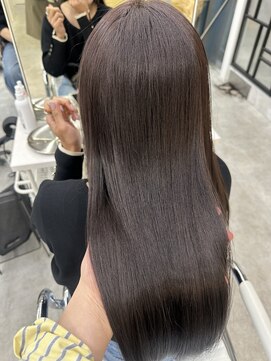 ディジョン(Dijon) 韓国顔まわりレイヤーカットグレージュオリーブベージュブラウン