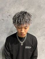 メンズグルーミングナンバーナイン(MEN'S GROOMING NUMBER NINE)&nbsp;ホワイトメッシュ/メンズパーマ/ツイストスパイラル