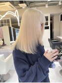 ミルクティーベージュ/ブロンド/ベージュ/抜きっぱなし/ホワイト