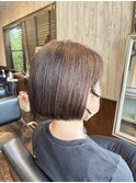耳掛け内巻きボブ