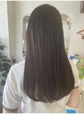 抜け感ストレートロング梅雨対策サラサラ上品ローレイヤー艶髪