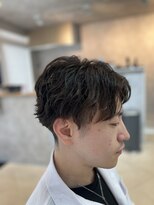 ラルス(Larus)&nbsp;スペインカール/ブルーブラック/フェザーパーマ