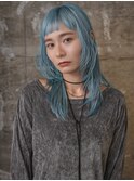 BELLA★楠瀬★水色カラー×顔まわりレイヤー★
