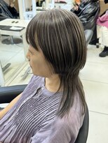 アッシュ 吉祥寺店(Ash)&nbsp;白髪ぼかし/脱白髪染め/白髪/大人女性/髪型/細めハイライト