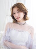 大人可愛い20代30代/髪質改善/ブリーチ／イヤーカット460
