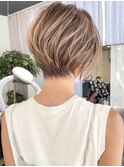 40代50代60代 ショート白髪ぼかし絶壁解消似合わせ 安