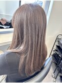 冬の透明感カラー　アッシュピンク