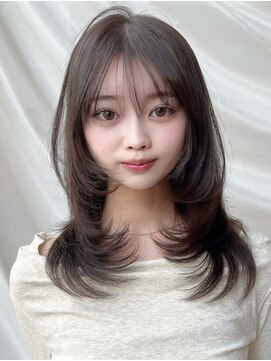 バイオレット 表参道店(Violet) ハッシュカットミディアムレイヤーウルフ前髪顔周りカット