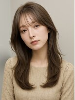 キチ(kiti)&nbsp;【顔周りレイヤーで小顔に◎透明感ミルクティーベージュ】