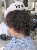 熊本メンズカット ウルフ 波巻きスパイラルパーマ