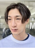 センターパート/ウェーブパーマ/ツーブロック/メンズ