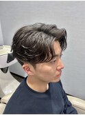 センターパート/フェザーパーマ