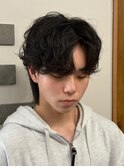85. ダウンバング/ニュアンスパーマ/メンズ/マッシュ