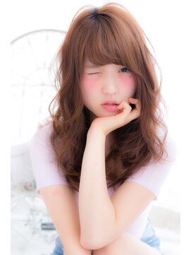 ローレン(LOREN) 【RUCE】透明感×小顔バング★大人かわいいニュアンスロング♪