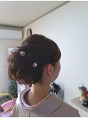 襟足3cmボブからのアップスタイル