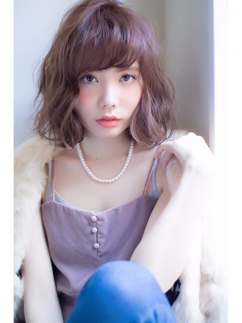 【Lond】ラフカールボブヘアスタイル