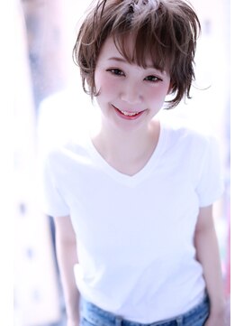 クラウドゼロ(Cloud zero) 大人キレイ　グレージュ小顔ショートボブ【Cloud zero】