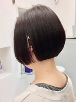 ミッテル(mittell)&nbsp;ミニボブ毛先パーマことりベージュ黒髪ウォーターフォール