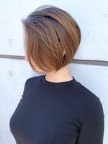 モリオ フロム ロンドン 成増店&nbsp;大人丸みボブ刈り上げ 小顔30代40代_アッシュブラウン◯◯◯◯