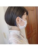 【favori】グレイッシュブルー×ポイントカラー