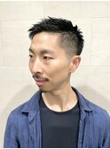 ベリーショートグラデーションアップバング
