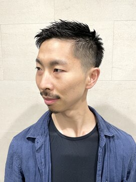 グレイスフル バーバープラチナム 六本木店(Graceful Barber platinum) ベリーショートグラデーションアップバング