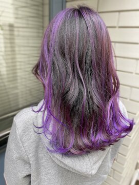 ポット バイ クレドガーデン 大宮東口店(pote by CRED GARDEN) イノアカラー/ピンクラベンダー×バレイヤージュ#大宮グランsl