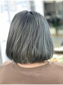 20代30代大人かわいいハイトーングレージュナチュラルボブ